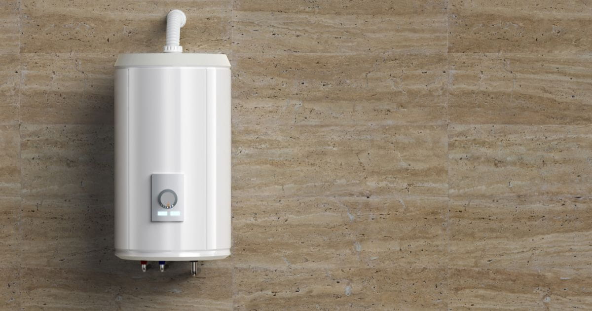 water heater on wall