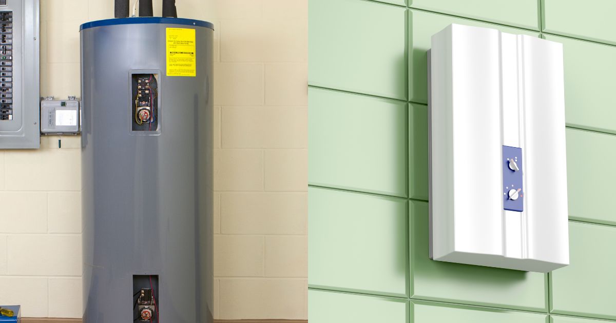 hybrid water heater vs tankless