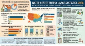 water heater energy usage statistics