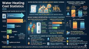 water heating cost statistics